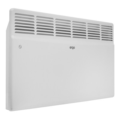 Конвектор Ergo HCU 212020 White, 2000W, площа обслуговування 20 кв.м, термостат механічний, установка настінна/підлогова, 785 х 120 х 450 мм (без ніжок)