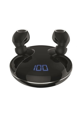 Навушники 2E RainDrops Х True Wireless, Black, Bluetooth 5.0, з кейсом, 10 мВт, 16 Ом, до 12 г (до 70 г с кейсом), мікрофон, IPX7 (2E-EBTWRDXBK)