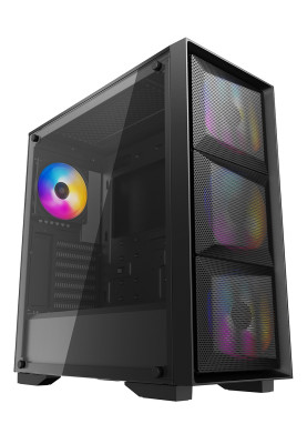 Корпус Deepcool MATREXX 50 MESH 4FS Black, без БЖ, Middle Tower, EATX/ATX/Micro ATX/Mini ITX, 2xUSB 2.0, 1xUSB 3.0, 442x210x479 мм
