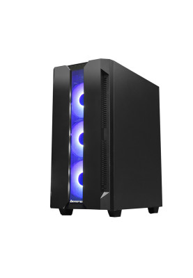 Корпус Chieftec Hunter GS-01B-OP Black, без БЖ, Mid Tower, ATX/Micro ATX/Mini ITX, 2xUSB 3.1, 1xUSB 2.0, 4x120 мм ARGB, 408x210x464 мм, 5.1 кг