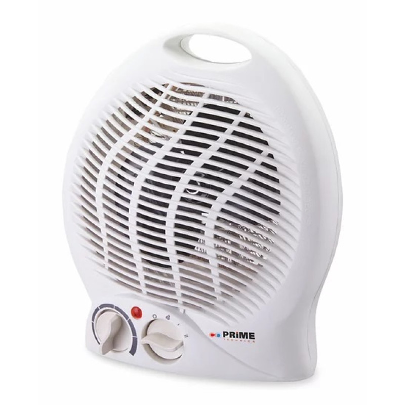 Тепловентилятор PRIME Technics HFV 215 White, 2000W, 3 режими, реком. площа приміщення 20 кв.м, підлоговий