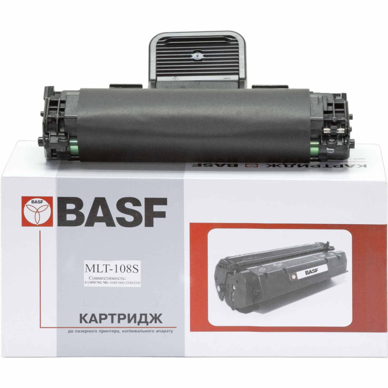 Картридж Samsung MLT-D108S, Black, ML-1640/1641/2240/2241, 1500 стор, BASF (BASF-KT-MLT108S)