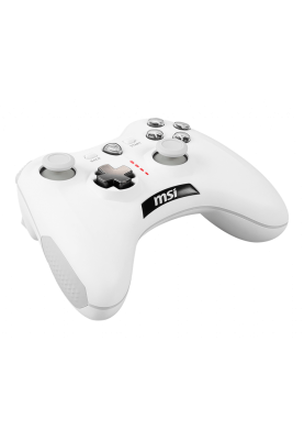 Геймпад MSI FORCE GC30 V2, White, бездротовий, USB, вібрація, для PC/Android, 2 аналогових стіки, 12 кнопок