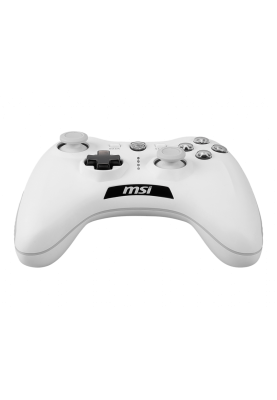 Геймпад MSI FORCE GC30 V2, White, бездротовий, USB, вібрація, для PC/Android, 2 аналогових стіки, 12 кнопок
