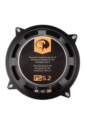 Автомобільна акустика Phantom FS-5.2 2-х смугова, компонентна, 13 см, кругла, 40 Вт, 4 Ом