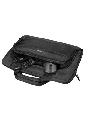 Сумка 14" Trust Sydney Slim Bag, Black, поліестер, 30 x 40 x 2 см (24394)
