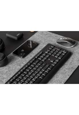 Клавіатура бездротова 2E KS220, Black, USB, до 10 м, 12 мультимедіа клавіш, 1xAAA (2E-KS220WB)