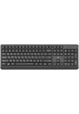 Клавіатура бездротова 2E KS220, Black, USB, до 10 м, 12 мультимедіа клавіш, 1xAAA (2E-KS220WB)