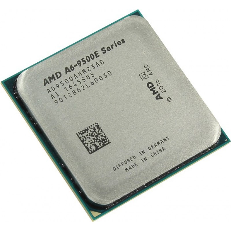 Процесор AMD (AM4) A6-9500E, Tray, 2x3.0 GHz (Turbo Boost 3.4 GHz), Radeon R5 (800 MHz), L2 1Mb, Bristol Ridge, 28 nm, TDP 35W (AD9500AHM23AB)