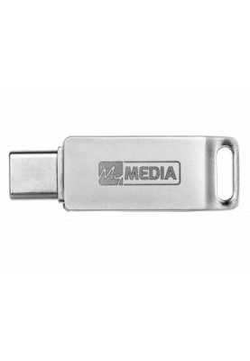USB 3.2/Type-C Flash Drive 128Gb MyMedia MyDual, Silver, металевий корпус (69271)