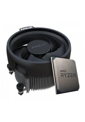 Процесор AMD (AM4) Ryzen 5 5600G, Tray + Cooler, 6x3.9 GHz (Turbo Boost 4.4 GHz), Radeon Vega (1900 MHz, 7 GPU), L3 16Mb, Zen 3, 7 nm, TDP 65W, розблокований множник (100-100000252MPK)
