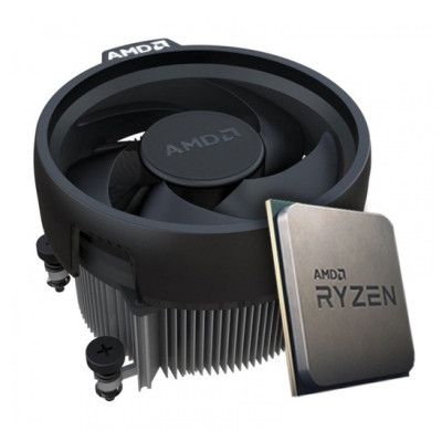 Процесор AMD (AM4) Ryzen 5 5600G, Tray + Cooler, 6x3.9 GHz (Turbo Boost 4.4 GHz), Radeon Vega (1900 MHz, 7 GPU), L3 16Mb, Zen 3, 7 nm, TDP 65W, розблокований множник (100-100000252MPK)