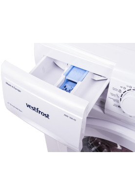 Пральна машина Vestfrost XMV 105 F2, White, 5кг, фронтальна, 15 програм, дисплей, 1000 об/хв, клас енергоспоживання A+, 85x60x42 см