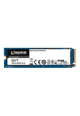 Твердотільний накопичувач M.2 250Gb, Kingston NV1, PCI-E 3.0 x4, 3D TLC, 2100/1100 MB/s (SNVS/250G)