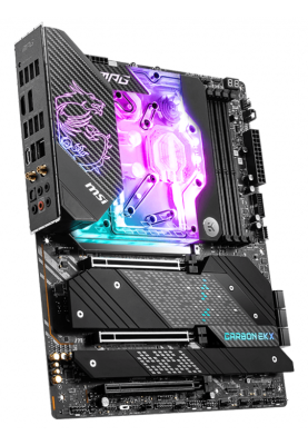 Мат.плата LGA1700, MSI MPG Z690 CARBON EK X, Z690, 4xDDR5, Int.Video(CPU), 6xSATA3, 5xM.2, 3xPCI-E 16x 5.0, ALC4080, I225V, WiFi 6, BT 5.2, 9xUSB3.2/8xUSB2.0, CrossFire, HDMI/DP, ATX