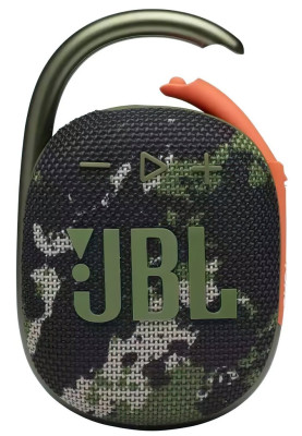 Колонка портативна 1.0 JBL Clip 4 Squad, 5Bт, Bluetooth, живлення від акумулятора, IP67 водонепроникна