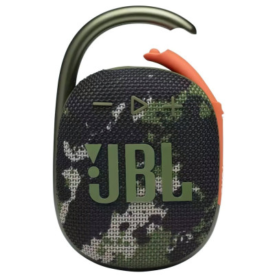 Колонка портативна 1.0 JBL Clip 4 Squad, 5Bт, Bluetooth, живлення від акумулятора, IP67 водонепроникна
