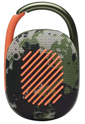 Колонка портативна 1.0 JBL Clip 4 Squad, 5Bт, Bluetooth, живлення від акумулятора, IP67 водонепроникна