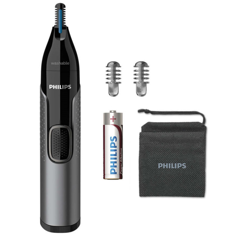 Тример Philips NT3650/16 Black, для бороди, 3 насадки, вологе очищення, водонепроникне