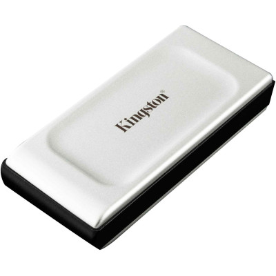 Зовнішній накопичувач SSD, 1Tb, Kingston XS2000, Grey, USB 3.2, 2000/2000 MB/s, до комплекту входить гумовий чохол та кабель USB-C (SXS2000/1000G)