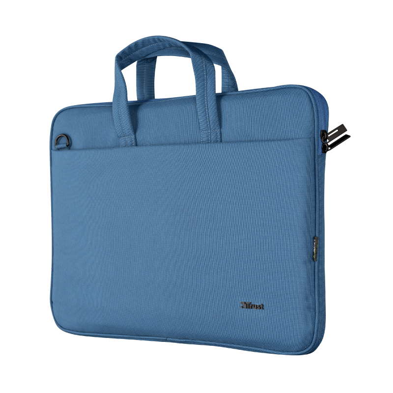 Сумка 16" Trust Bologna Slim, Blue, поліестер, 41 x 29 x 2 см (24448)