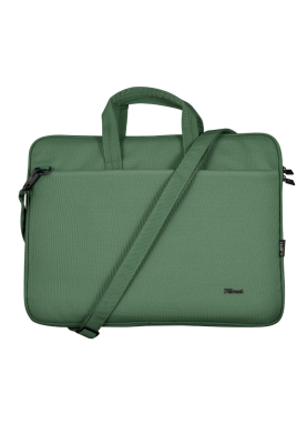 Сумка 16" Trust Bologna Slim, Green, поліестер, 41 x 29 x 2 см (24450)
