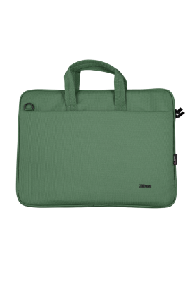Сумка 16" Trust Bologna Slim, Green, поліестер, 41 x 29 x 2 см (24450)