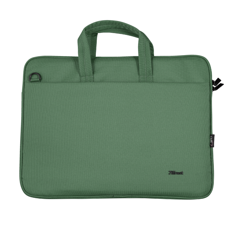Сумка 16" Trust Bologna Slim, Green, поліестер, 41 x 29 x 2 см (24450)