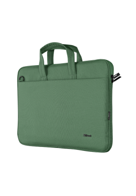 Сумка 16" Trust Bologna Slim, Green, поліестер, 41 x 29 x 2 см (24450)
