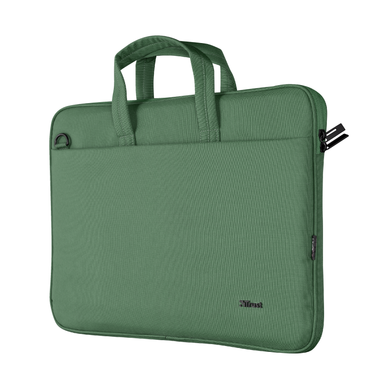 Сумка 16" Trust Bologna Slim, Green, поліестер, 41 x 29 x 2 см (24450)