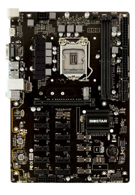 Мат.плата 1151 (B360) Biostar TB360-BTC PRO 2.0, B360, 2xDDR4, Int.Video(CPU), 4xSATA3, 1xM.2, 1xPCI-E 16x 3.0, 11xPCI-E 1x 3.0, ALC887, RTL8111H, 6xUSB3.1/6xUSB2.0, VGA/HDMI, ATX
