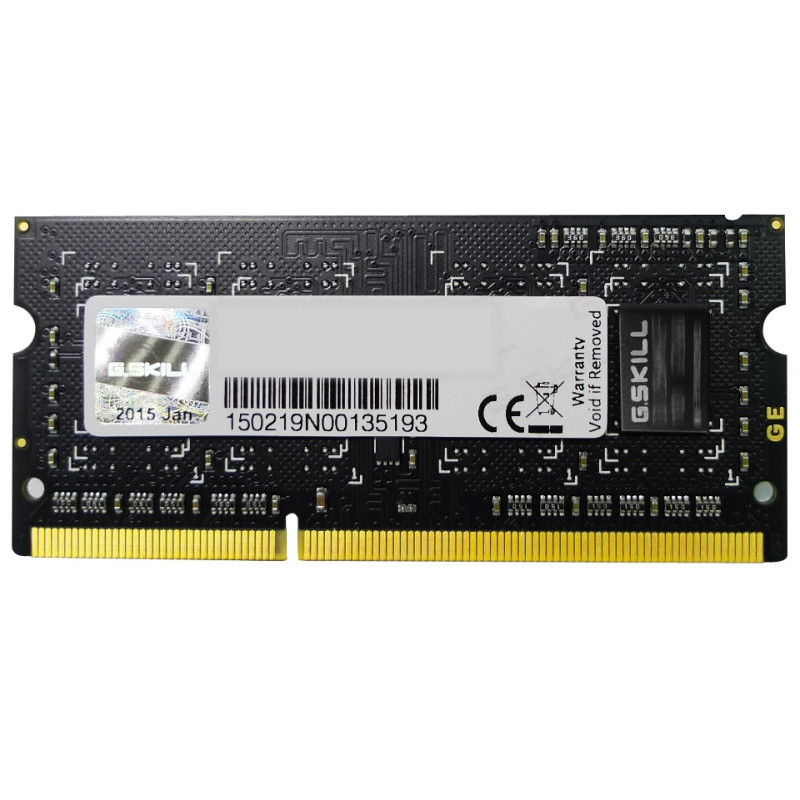 Пам'ять SO-DIMM, DDR3, 8Gb, 1600 MHz, G.Skill, 1.35V, CL11 (F3-1600C11S-8GSL)