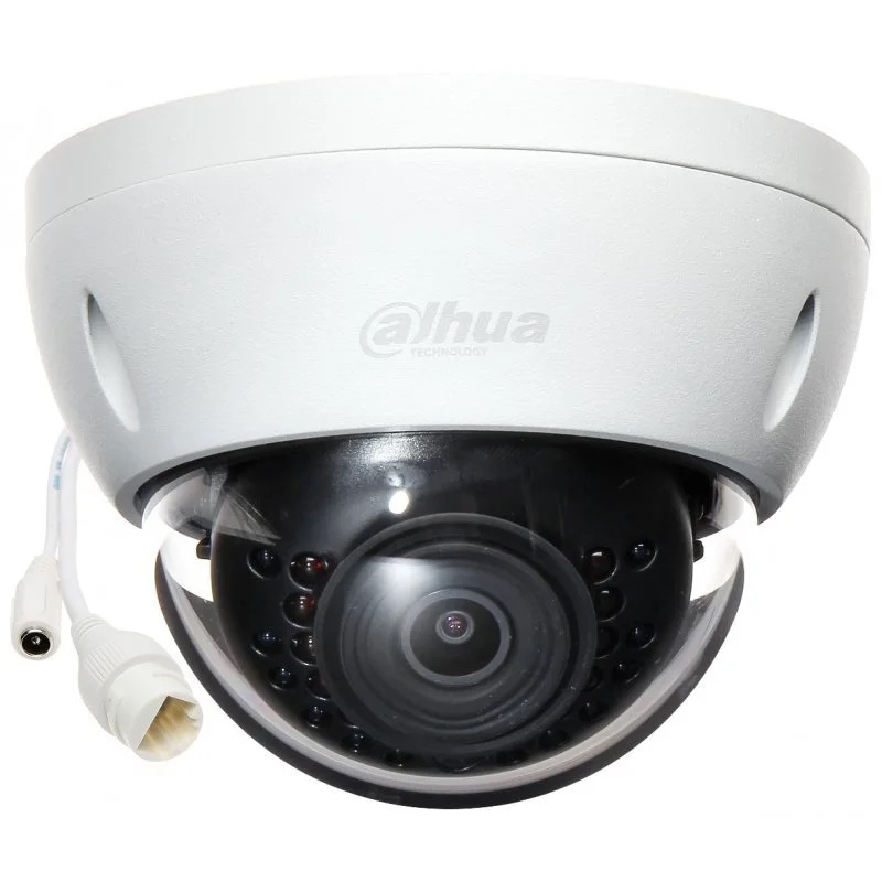 IP камера Dahua DH-IPC-HDBW1230EP-S4 (2.8 мм), 2 Мп, 1/2.7" CMOS, H.265, 1920x1080, день/ніч, ІЧ підсвічування 30 м, RJ45, IP67, DC 12В/PoE, 109.9х81 мм
