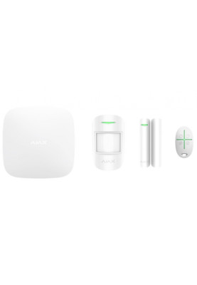 Комплект охоронної системи Ajax StarterKit 2, White, GSM 3G/Ethernet/WiFi (000023480)