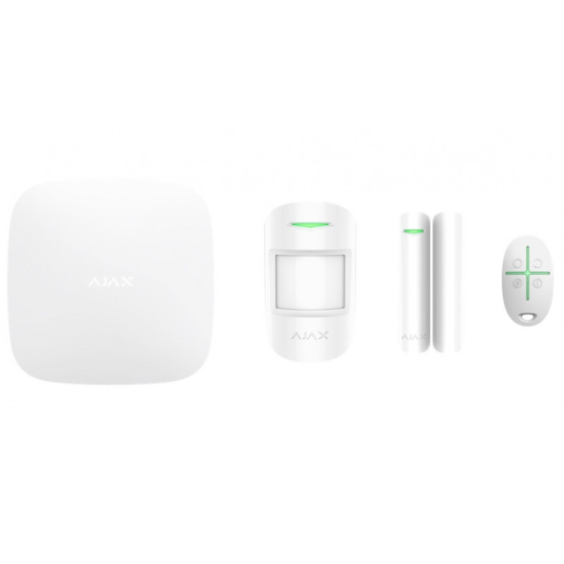 Комплект охоронної системи Ajax StarterKit 2, White, GSM 3G/Ethernet/WiFi (000023480)