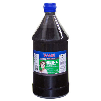 Чорнило WWM HP Universal HELENA, 21/27/54/56/121/122/129/130/131/132/140/901, Black, 1000 мл, водорозчинне (HU/B-4)