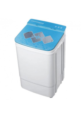 Пральна машина напівавтоматична PRIME Technics PWA 841 GB, White/Blue, 8кг, 1 програма, 1 бак, 300 об/хв, A, 82x49x46см