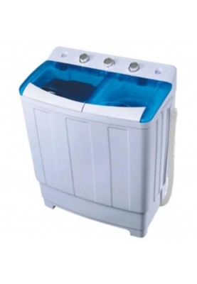 Пральна машина напівавтоматична PRIME Technics PWA 862 PB, White/Blue, 8 кг, 2 програми, 1300 об/хв, клас енергоспоживання/прання-A, 74.5x85x42 см