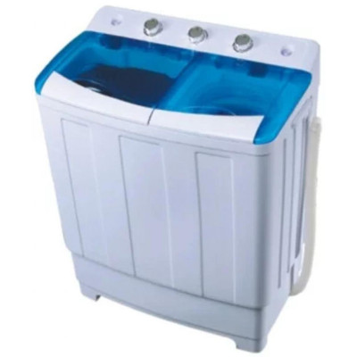 Пральна машина напівавтоматична PRIME Technics PWA 862 PB, White/Blue, 8 кг, 2 програми, 1300 об/хв, клас енергоспоживання/прання-A, 74.5x85x42 см