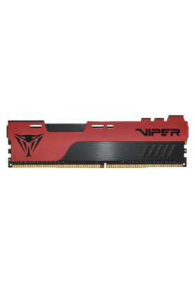 Пам'ять 16Gb DDR4, 3600 MHz, Patriot Viper Elite II, Black/Red, 20-26-26-46, 1.35V, з радіатором (PVE2416G360C0)