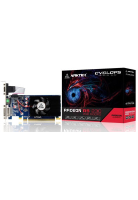 Відеокарта Radeon R5 230, Arktek, 2Gb GDDR3, 64-bit, VGA/DVI/HDMI, 625/1000 MHz, Low Profile (AKR230D3S2GL1)