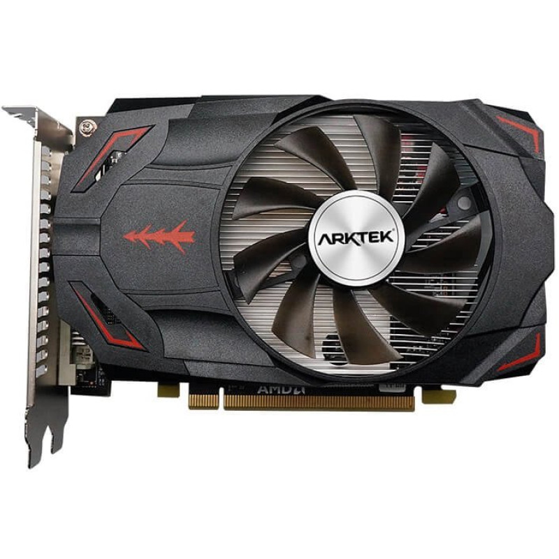 Відеокарта Radeon RX 550, Arktek, 4Gb GDDR5, 128-bit, DVI/HDMI/DP, 1180/6000 MHz (AKR550D5S4GH1)