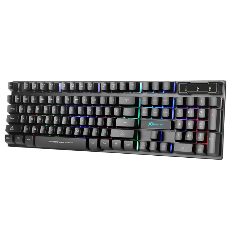 Клавіатура XTRIKE ME KB-280 USB RGB Black (6932391922347)