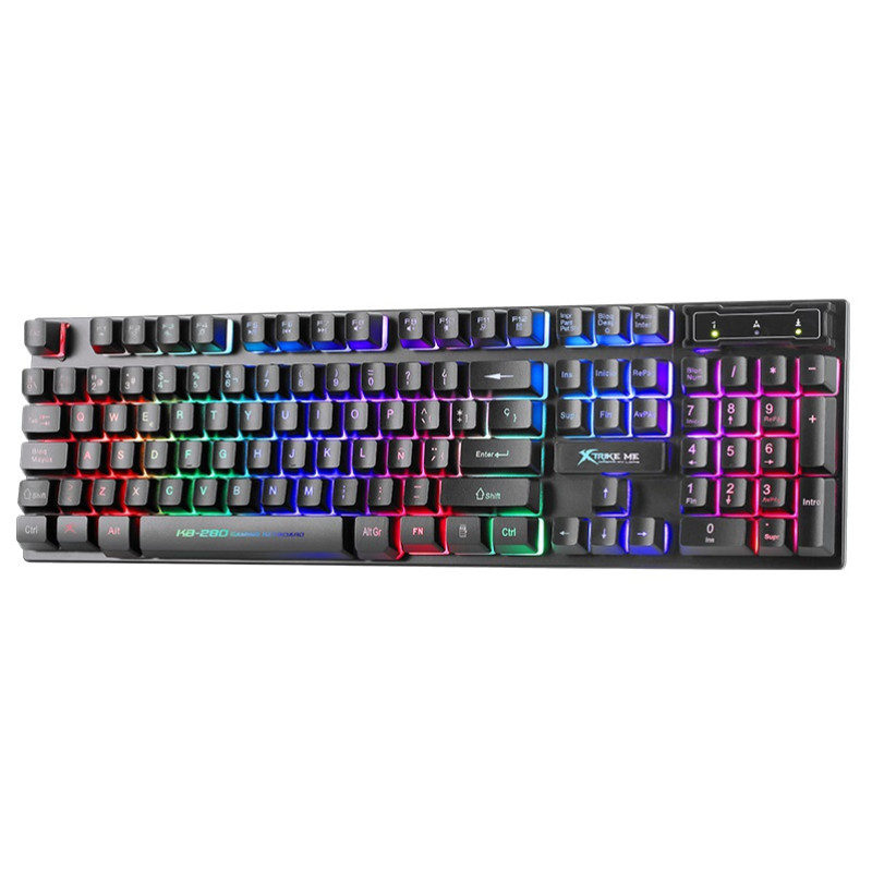 Клавіатура XTRIKE ME KB-280 USB RGB Black (6932391922347)