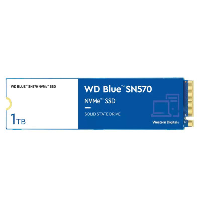Твердотільний накопичувач M.2 1Tb, Western Digital Blue SN570, PCI-E 3.0 x4, 3D TLC, 3500/3000 MB/s (WDS100T3B0C)