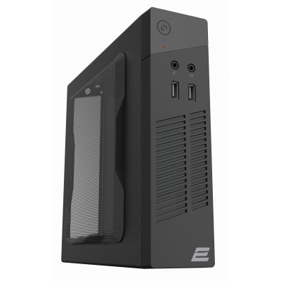 Корпус 2E M400-60, Black, 60 Вт, Slim Desktop, для для Mini ITX/Thin-ITX, 1x40 мм Fan, 55х200х200 мм, 1 кг (2E-M400-60)
