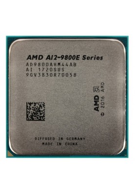 Процесор AMD (AM4) A12-9800E, Tray, 4x3.1 GHz (Turbo Boost 3.8 GHz), Radeon R7 (900 MHz), L2 2Mb, Bristol Ridge, 28 nm, TDP 35W (AD9800AHM44AB)