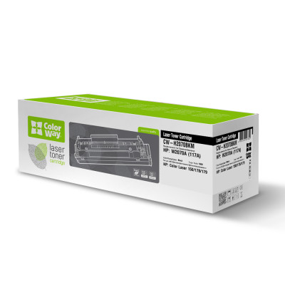 Картридж HP 117A (W2070A), Black, Color Laser 150/178/179, 1000 стор, ColorWay (CW-H2070BKM)