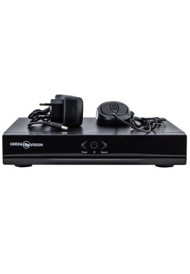 Відеореєстратор IP Green Vision GV-N-S012/09, Black, 9xIP каналу, H.265, 1xRCA, 1xVGA, 1xHDMI, 1xSATA, LINUX, 2xUSB, 1xRJ45, 260x205x45 мм