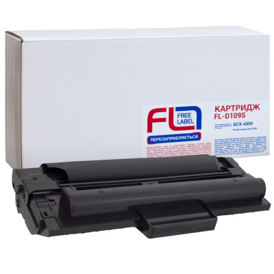 Картридж Samsung MLT-D109S, Black, SCX-4300, 1500 стор, Free Label (FL-D109S)